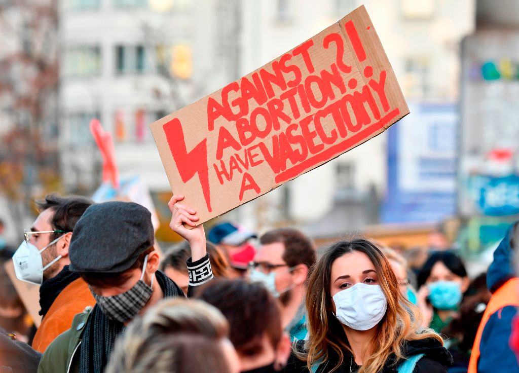 A new study has found that from May to August 2022, vasectomies surged by 95% and tubal sterilizations increased by 70% among adults ages 19 to 26. Health care professionals across the country have seen this in real time. (Photo by TOBIAS SCHWARZ/AFP via Getty Images)